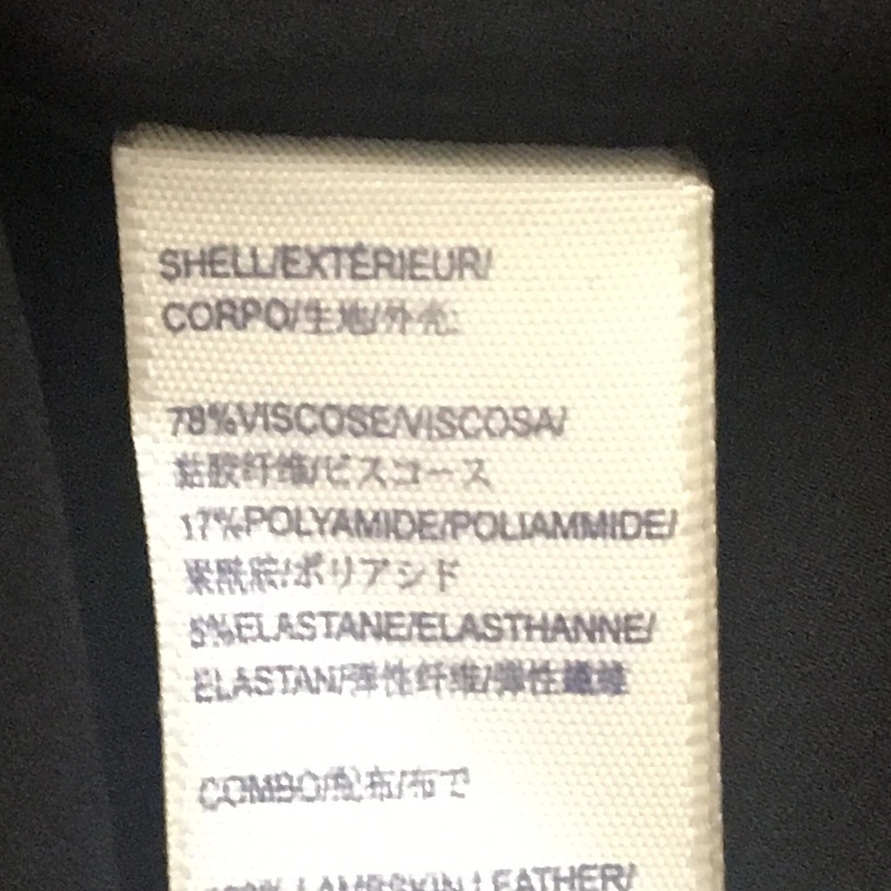 Rebecca Minkoff NWOT Sz-0 Blk Eli Leather TrimLBD - Picture 10 of 12